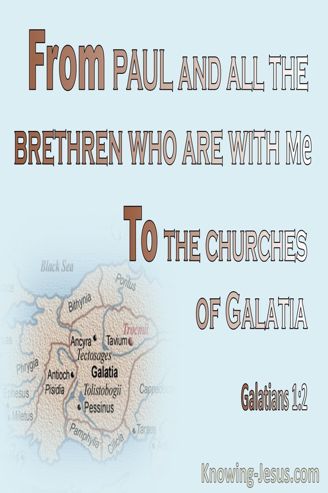 Galatians 1:2 To The Churches Of Galatia (brown)